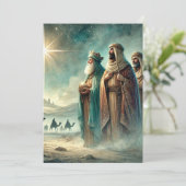 Printable Three Wise Men Nativbook Einladung (Stehend Vorderseite)