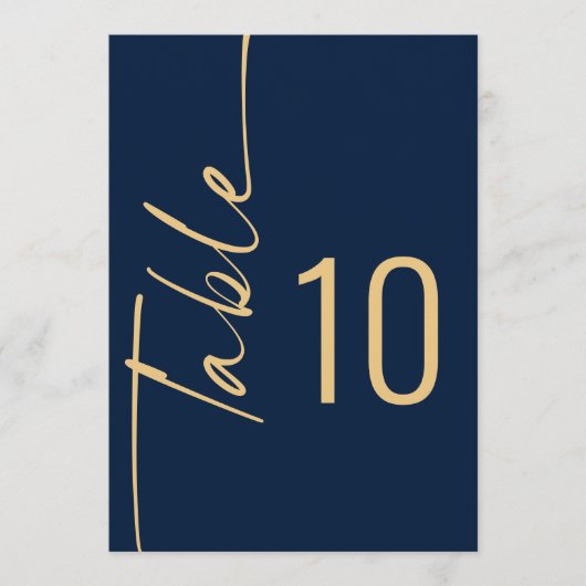 Printable Tischnummer zum Hochzeitsschreiben von S (Vorderseite)