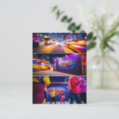 Printable Toronto Canada Travel Art Vintag Postkarte (Stehend Vorderseite)