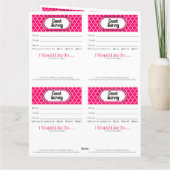 Printable Vendor Slips – Editable Instant Download Karte (Rückseite)