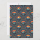 Printable Vintag Wilderness Sunset Mandala Scales Einladung (Vorderseite)