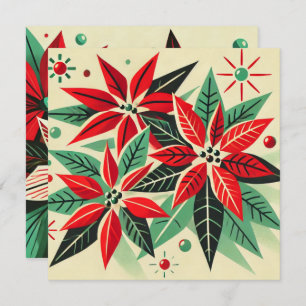 Printable Vintage Christmas 50er Pop Einladung