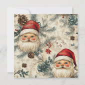 Printable Vintage Festivitätstöne auf Pergament Einladung (Rückseite)