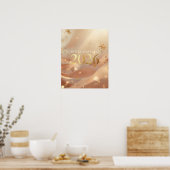 Printable “Welcome to 2026” Poster – Golden Dawn N (Küche)