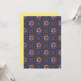 Printable Whimsical Aries Astrologie Mandala Tile Einladung