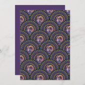 Printable Whimsical Aries Zodiac Mandala Art Deco Einladung (Vorne/Hinten)