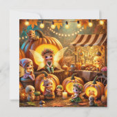 Printable Whimsical Herbst Fairy Market Scrapbook Einladung (Rückseite)