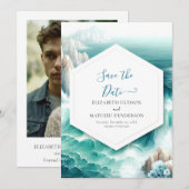 Printable Whimsical Nautical Wedding Save The Date (Vorne/Hinten)