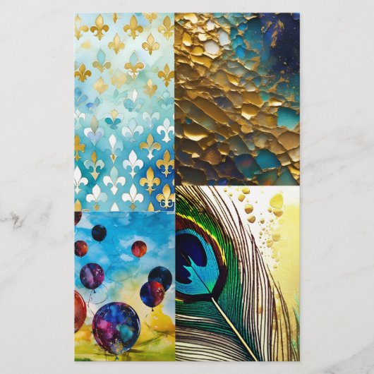 Printables Sampler - Exotic Aquas - Einladend für  Flyer (Vorne)