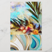 Printables Sampler - Exotic Aquas - Einladend für  Flyer (Hinten)