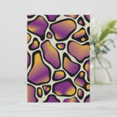 Printbares Lila- und Golddruckpapier Einladung (Stehend Vorderseite)