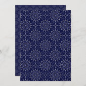 Printblue Ditsy Winter Tile Scrapbook Paper Einladung (Vorne/Hinten)