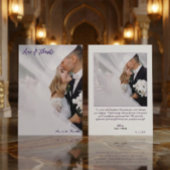 Printed 3D Effect Lavender Calligraphy Dankeskarte