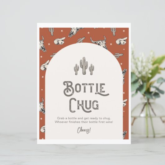 Printed 8x10 Western Dusche Flasche Umarmungszeich (Stehend Vorderseite)