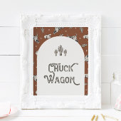 Printed 8x10 Wild West Chuck Wagon Sign