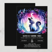 Printed Adorable Cat Birthday Einladung (Vorne/Hinten)