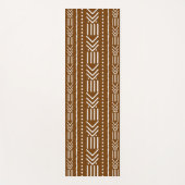 Printed African Bogolan Designer Yoga Matt Yogamatte (Vorderseite)