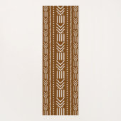 Printed African Bogolan Designer Yoga Matt Yogamatte (Rückseite)