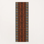 Printed African Bogolan Designer Yoga Matt Yogamatte (Vorderseite)
