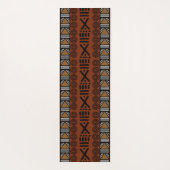 Printed African Bogolan Designer Yoga Matt Yogamatte (Rückseite)