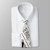 Printed African Bogolan Neck Tie Krawatte (Gebunden)