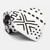 Printed African Bogolan Neck Tie Krawatte (Gerollt)