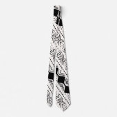 Printed African Bogolan Neck Tie Krawatte (Rückseite)