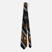 Printed African Bogolan Neck Tie Krawatte (Vorderseite)