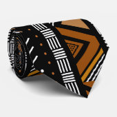 Printed African Bogolan Neck Tie Krawatte (Gerollt)
