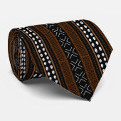 Printed African bogolan Neck Tie Krawatte (Gerollt)