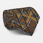 Printed African Bogolan Stil Mud Cloth Tie Krawatte (Gerollt)