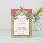 PRINTED BOW Erste Heilige Bestätigung Einladung (Stehend Vorderseite)