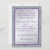 PRINTED BOW Snowflake Feiertag Einladung (Rückseite)