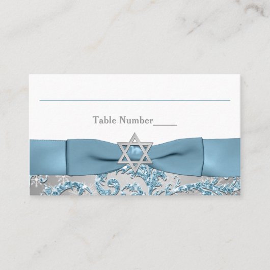 PRINTED Bow - Winter Wonderland Platzkarte (Vorderseite)