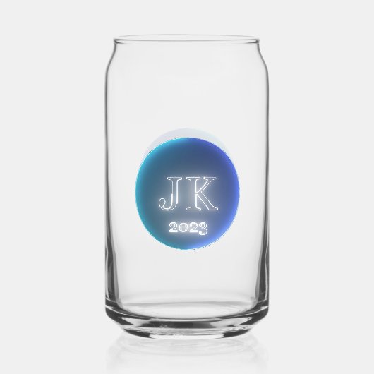 Printed Can Glass JK 2023 Blue Logo Dosenglas (Rückseite)