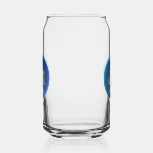 Printed Can Glass JK 2023 Blue Logo Dosenglas (Rechts)