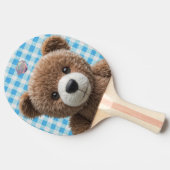 Printed children's Ping Pong Ball - Teddy Bär Tischtennis Schläger (Seitenansicht)