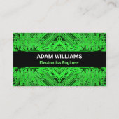 Printed Circuit Board (PCB) Modern Green Visitenkarte (Vorderseite)