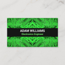 Printed Circuit Board (PCB) Modern Green Visitenkarte