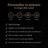 Printed/Downloadable Photo Folded Funeral Program Einladung