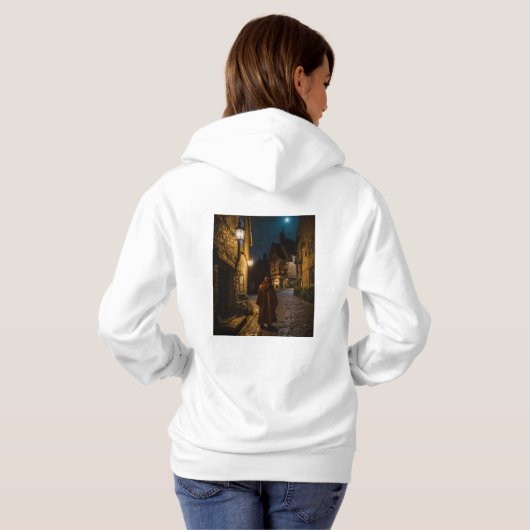 Printed Hoody (Schwarz voll)