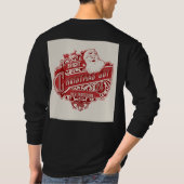 printed men's Christmas special black t-shirt|  T-Shirt (Rückseite)