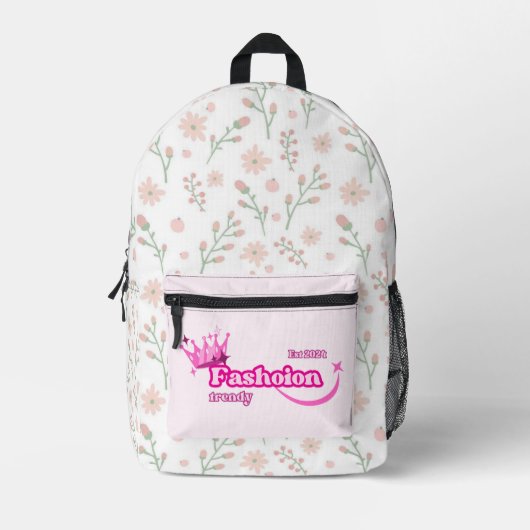 Printed Stitch Backpack Bedruckter Rucksack (Vorderseite)