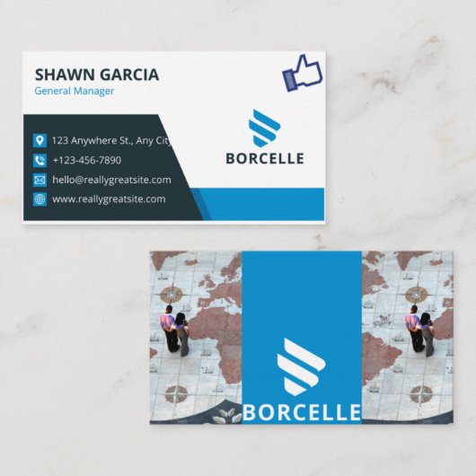 Printfähige digitale Visitenkarte (Vorne/Hinten)