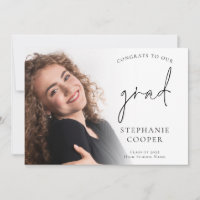 Printfähige Glückwunsch Grad 6 Foto Abschluss