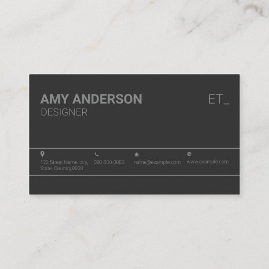 Printfähige Visitenkarte (Rückseite)