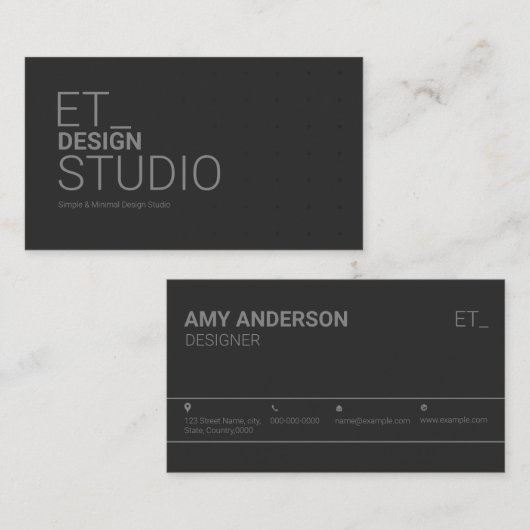 Printfähige Visitenkarte (Vorne/Hinten)