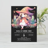 Printfantasy Wizard Geburtstag Einladung (Stehend Vorderseite)