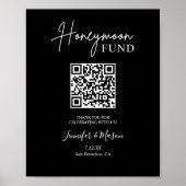 Printflitterwochenfonds - QR-Code schwarz Poster (Vorne)