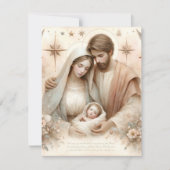 Printfloraler Aquädukt Jesus Cardstock Einladung (Vorderseite)